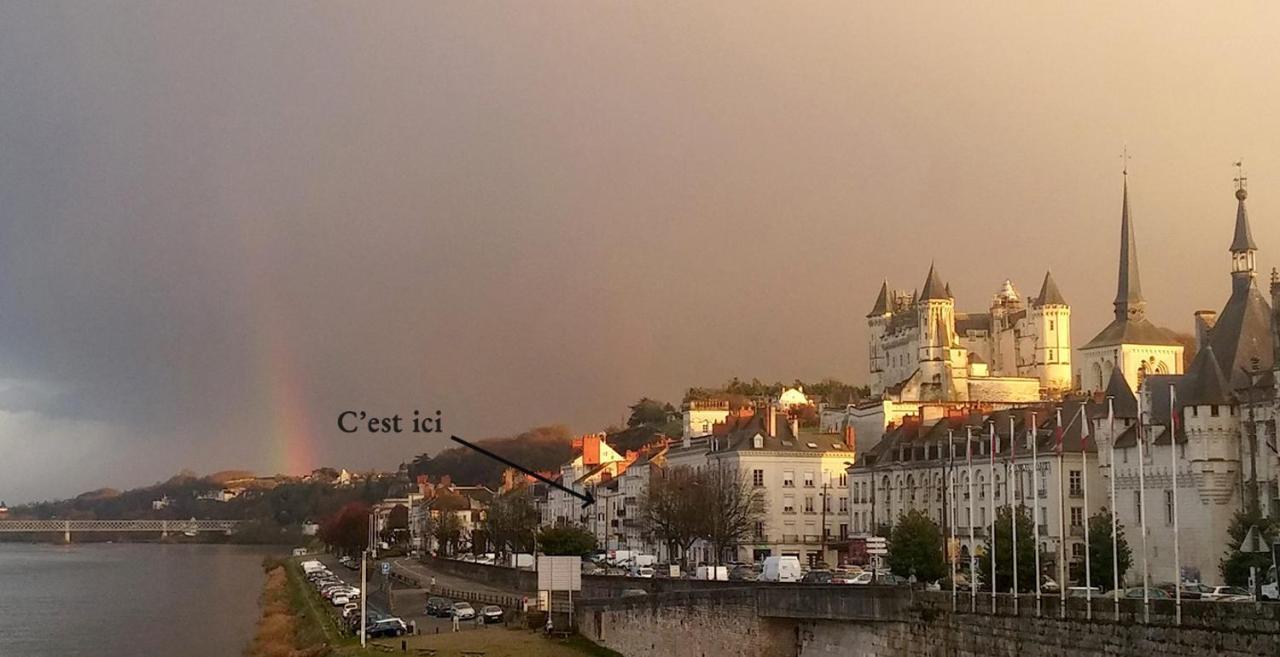 Balcon Sur Loire Local Velo Apartment โซมูร์ ภายนอก รูปภาพ
